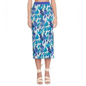 Staud Giovanni midi skirt medium pacific paradise